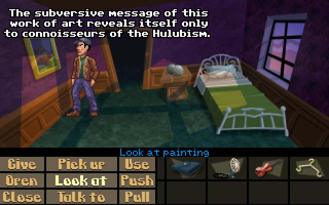 Murder in a Wheel (Windows) screenshot: A curious painting