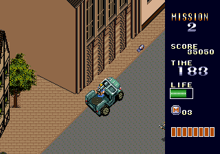 Mercs (Genesis) screenshot: Moving faster and with some security