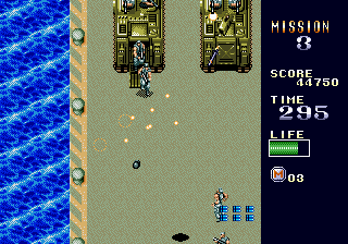 Mercs (Genesis) screenshot: Level 3 starts