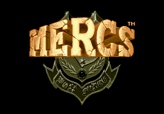 Mercs (Genesis) screenshot: Title screen