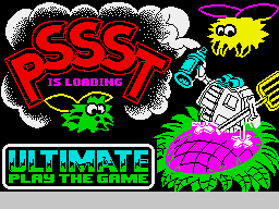 Pssst (ZX Spectrum) screenshot: Loading screen