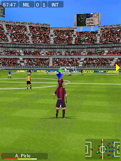 FIFA 09 (Symbian) screenshot: Free kick