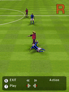 FIFA 09 (Symbian) screenshot: Replay of a foul