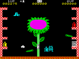Pssst (ZX Spectrum) screenshot: And the full plant soon follows