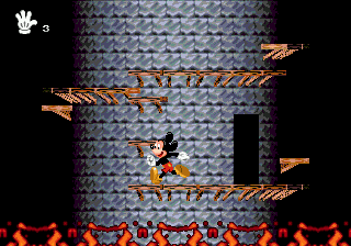 Mickey Mania (SEGA CD) screenshot: Burning Tower