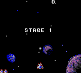 Galaga '88 (Game Gear) screenshot: Stage 1