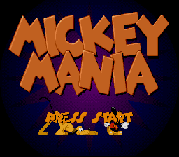 Mickey Mania (SNES) screenshot: Title Screen