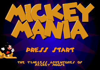 Mickey Mania (SEGA CD) screenshot: Title Screen