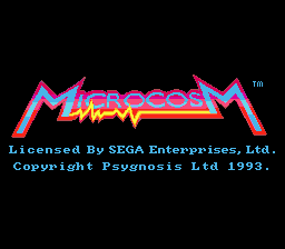 Microcosm (SEGA CD) screenshot: Title Screen