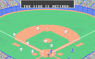 MicroLeague Baseball (Atari ST) screenshot: End of innings