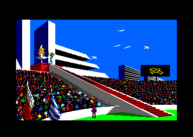 Winter Games (Amstrad CPC) screenshot: The opening ceremonies