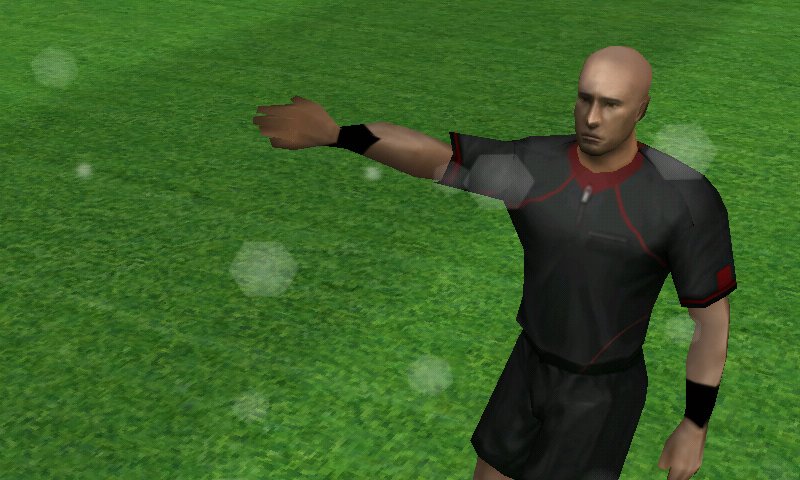 Real Soccer 2011 (Android) screenshot: Close up of referee