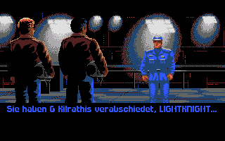 Wing Commander (Amiga) screenshot: Debriefing