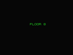Midnight Building (MSX) screenshot: You'll start at floor 8.