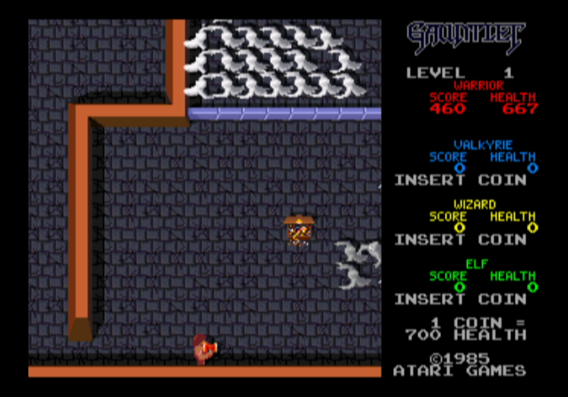 Midway Arcade Treasures (GameCube) screenshot: Gauntlet