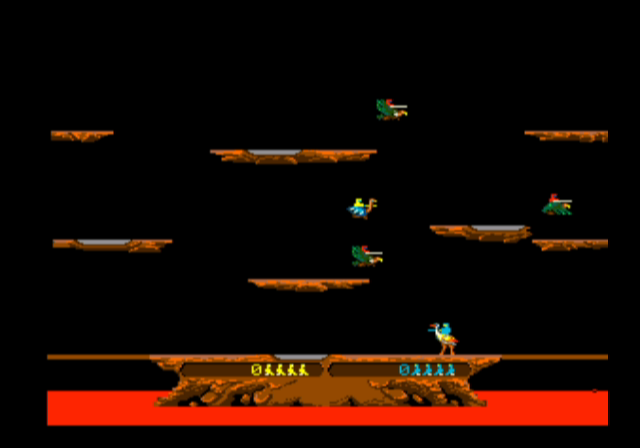 Midway Arcade Treasures (GameCube) screenshot: Joust