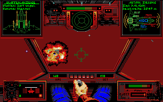 Wing Commander (Amiga) screenshot: BOOOM