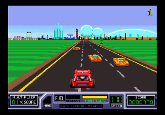 Midway Arcade Treasures (GameCube) screenshot: Road Blasters