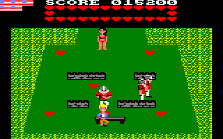 Mikie (Amstrad CPC) screenshot: The exterior