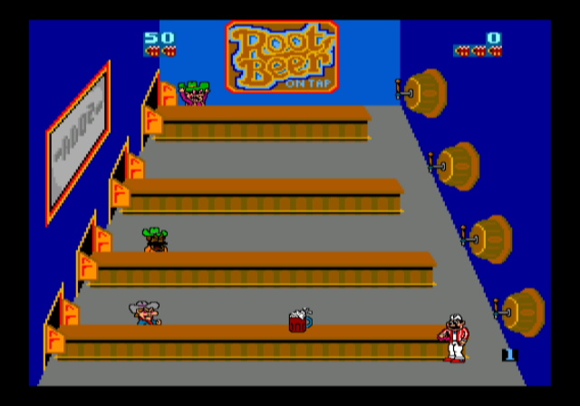 Midway Arcade Treasures (GameCube) screenshot: Root Beer Tapper