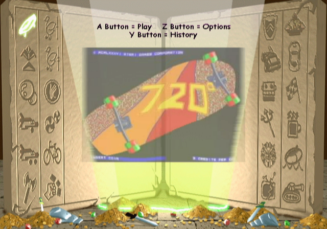 Midway Arcade Treasures (GameCube) screenshot: Game Selection