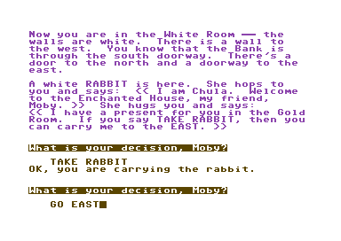 Nellan is Thirsty (Commodore 64) screenshot: I'm good at following directions