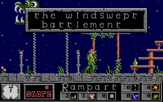 Elf (Amiga) screenshot: Start up location