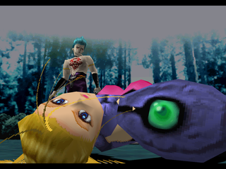 Evil Zone (PlayStation) screenshot: Erel defeated.