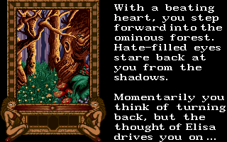 Elf (Amiga) screenshot: Story tale