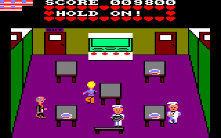 Mikie (Amstrad CPC) screenshot: 3rd completed message