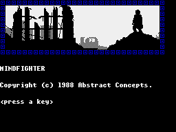 Mindfighter (ZX Spectrum) screenshot: Title screen