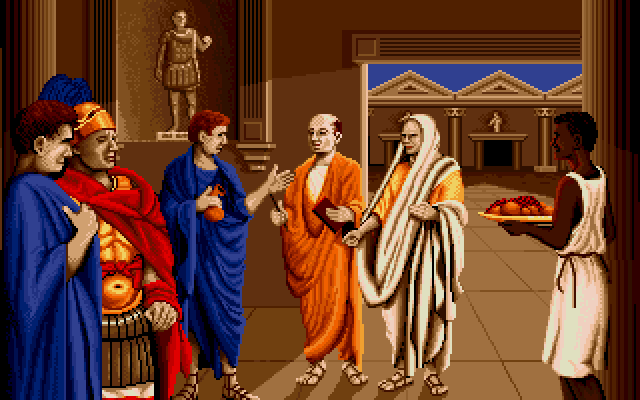 Caesar (DOS) screenshot: Forum (European version)