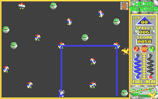 Mindbender (Atari ST) screenshot: Directing the beam around a few mirrors