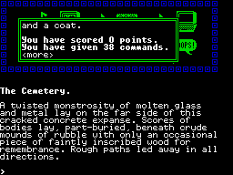 Mindfighter (ZX Spectrum) screenshot: Game status