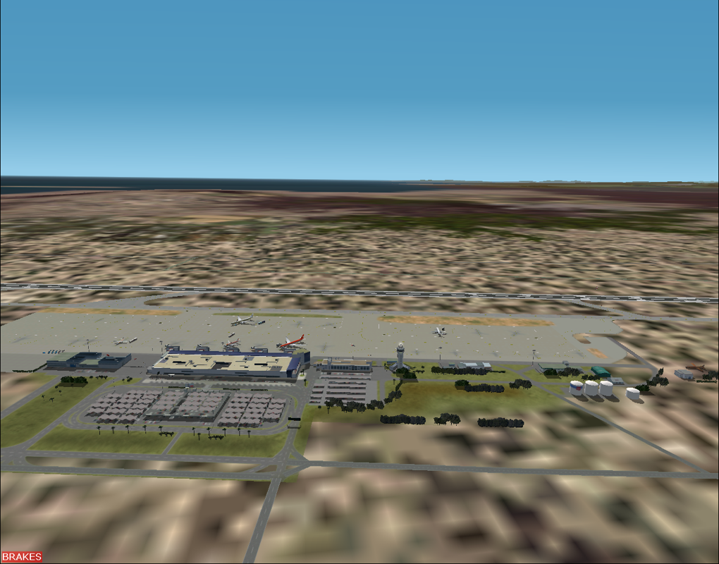 Scenery Spain 2: Spanish Airports (Windows) screenshot: Alicante airport - Static aircraft parked in six locations