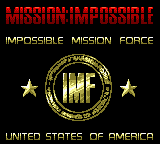 Mission: Impossible (Game Boy Color) screenshot: Title screen.