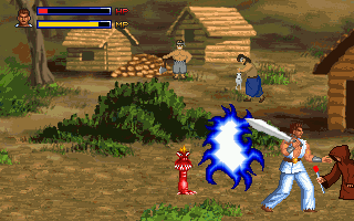 The Soul (DOS) screenshot: A robed mage spawns some disagreeable vermin