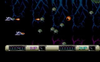 Z-Out (Atari ST) screenshot: Level 2 in 2-player mode