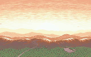Moonshine Racers (Atari ST) screenshot: A shot from the intro