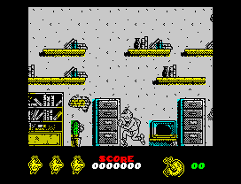 Mortadelo y Filemón II: Safari Callejero (ZX Spectrum) screenshot: Starting level