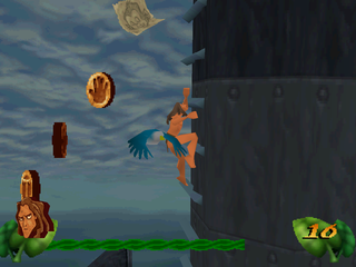 Disney's Tarzan (PlayStation) screenshot: Boat stairs