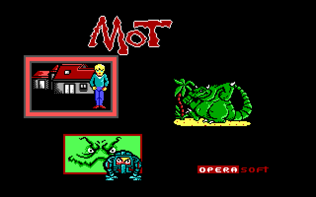 MOT (DOS) screenshot: Select your adventure