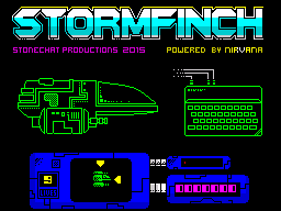 Stormfinch (ZX Spectrum) screenshot: Title screen