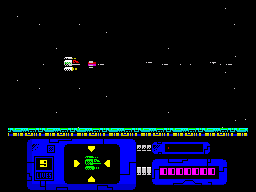 Stormfinch (ZX Spectrum) screenshot: Waiting for the first wave
