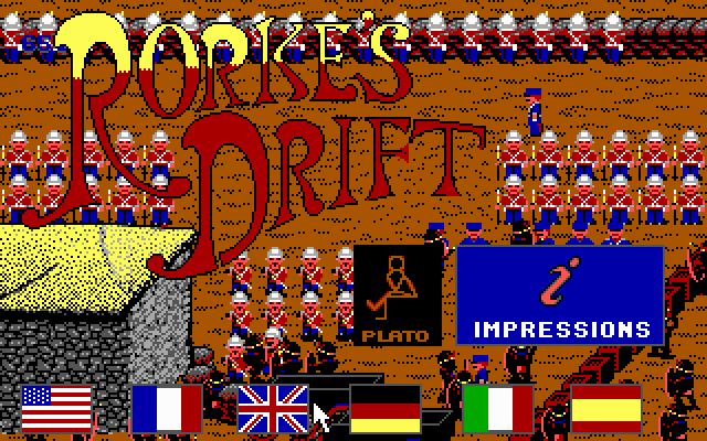 Rorke's Drift (DOS) screenshot: Title screen