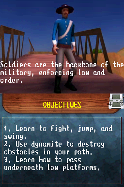 Zorro: Quest for Justice (Nintendo DS) screenshot: Objectives