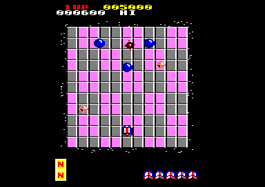 Motos (Amstrad CPC) screenshot: Round 2