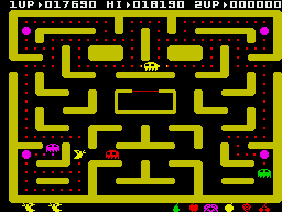 Screenshot of Ms. Pac-Man (ZX Spectrum, 1982) - MobyGames