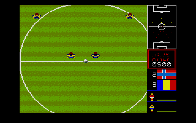 Mundial de Fútbol (DOS) screenshot: Kick off