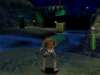 Akuji: The Heartless (PlayStation) screenshot: Game start